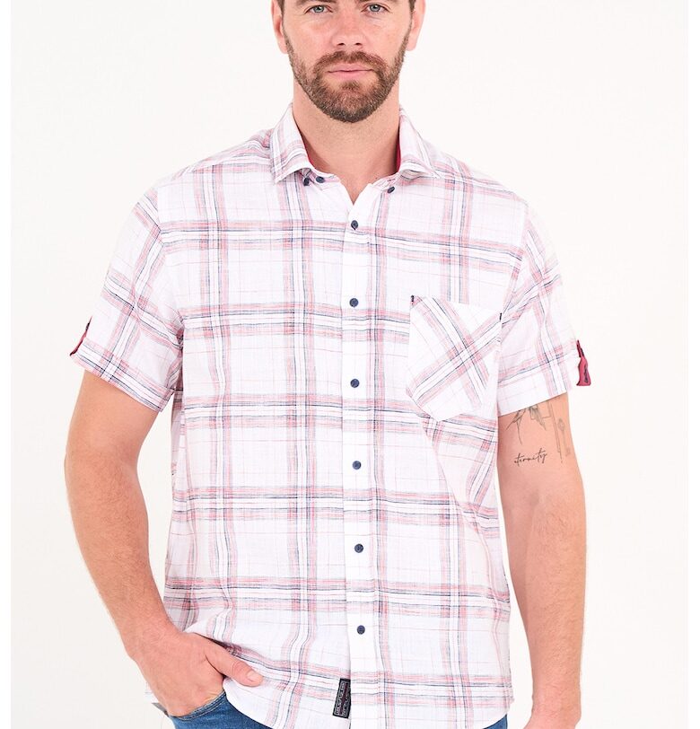 КАрирана риза с джоб Lee Cooper