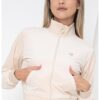 Кадифен суитшърт с цип GUESS