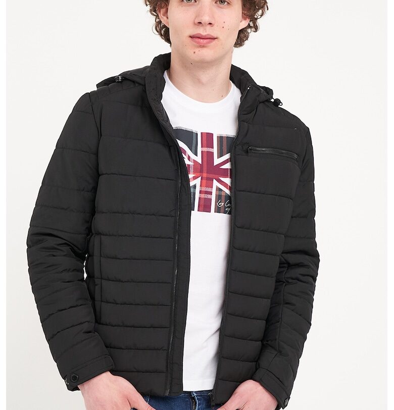 Капитонирано зимно яке с джобове с цип Lee Cooper