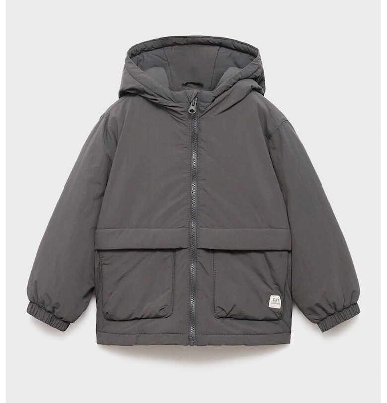 Капитонирано зимно яке с качулка Mango