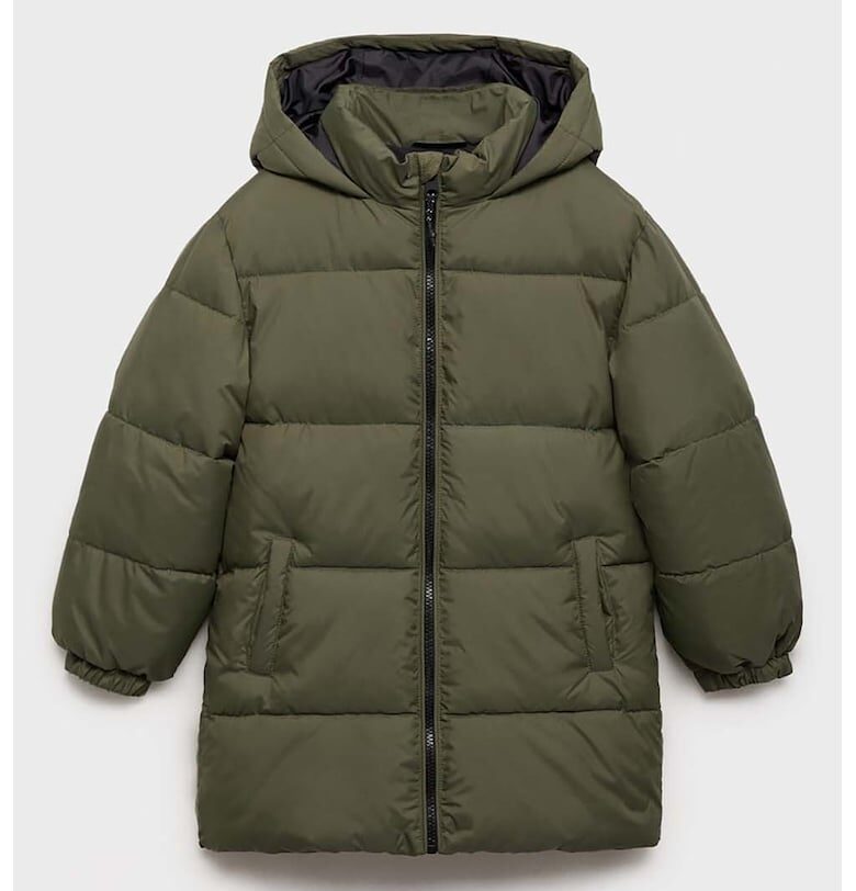 Капитонирано зимно яке с качулка Mango