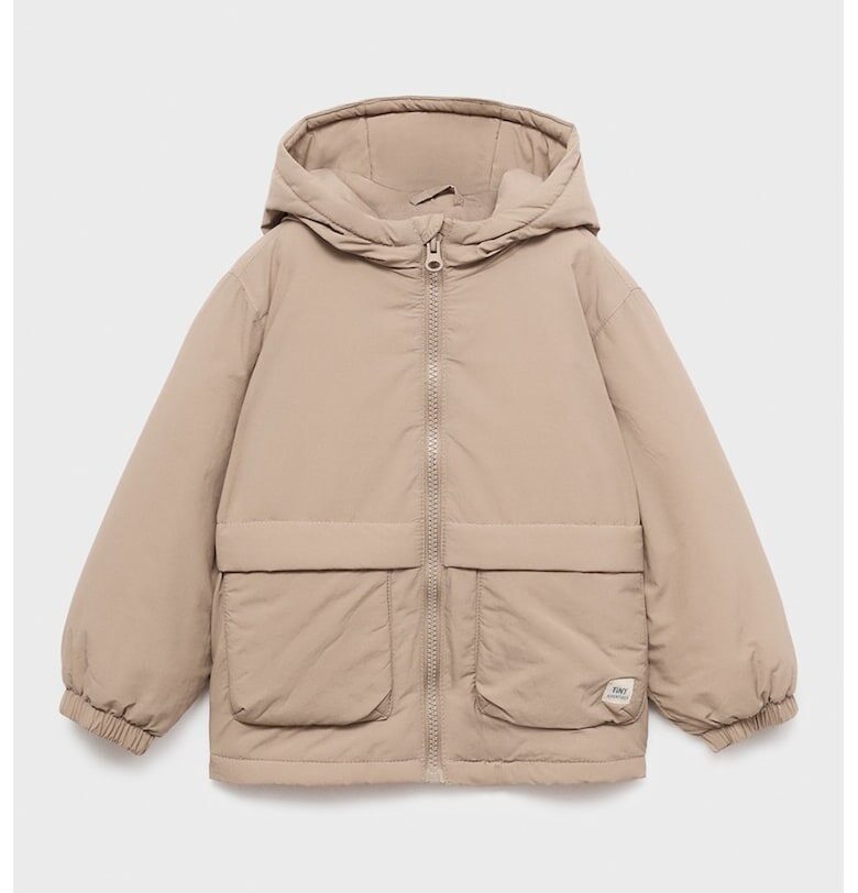 Капитонирано зимно яке с качулка Mango