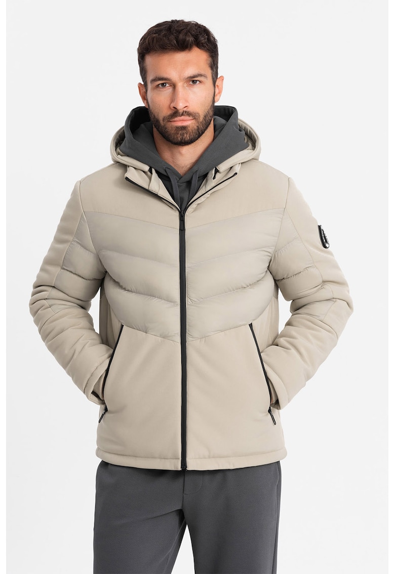 Капитонирано зимно яке с качулка OMBRE