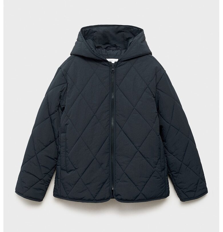 Капитонирано яке с качулка Mango