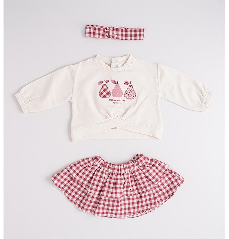 Карирана бандана - блуза и пола - 3 части Mayoral