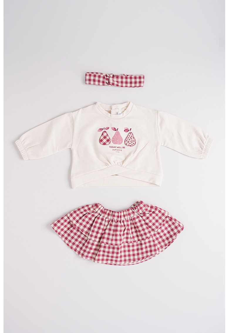 Карирана бандана - блуза и пола - 3 части Mayoral