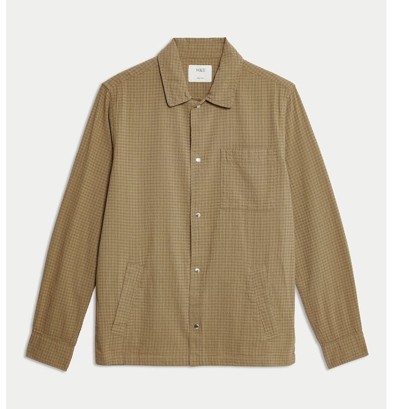Карирана риза с джоб Marks  Spencer