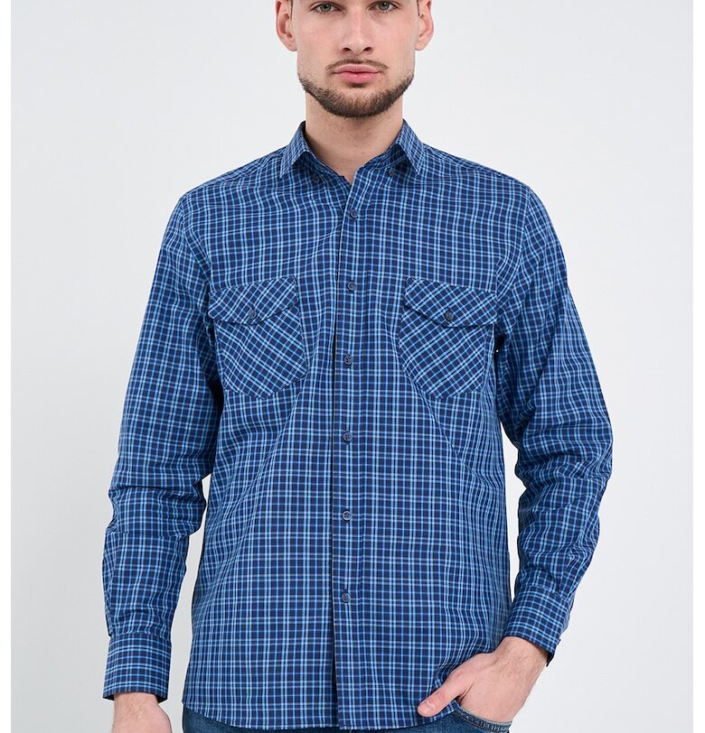 Карирана риза с джобове Lee Cooper