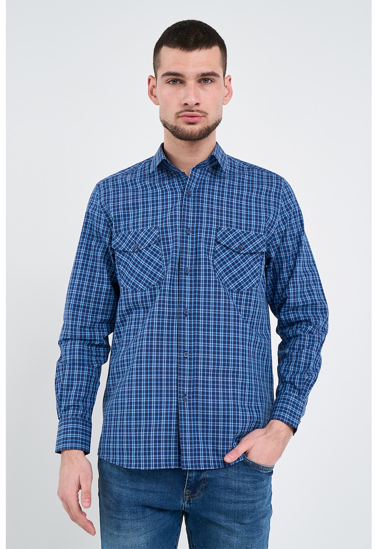 Карирана риза с джобове Lee Cooper