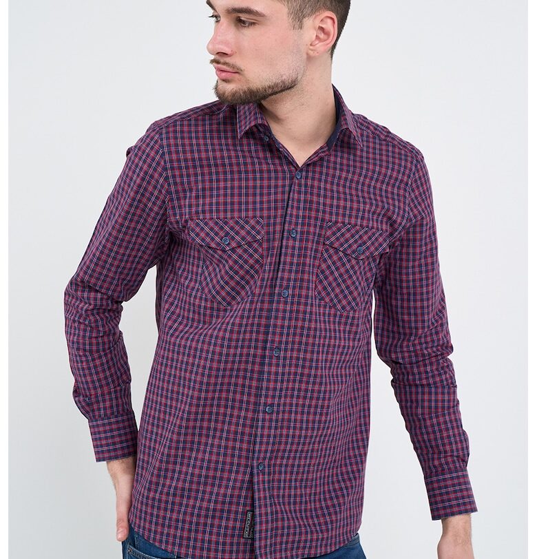 Карирана риза с джобове Lee Cooper