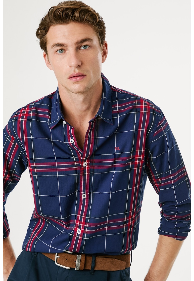 Карирана риза с дълги ръкави Pepe Jeans London