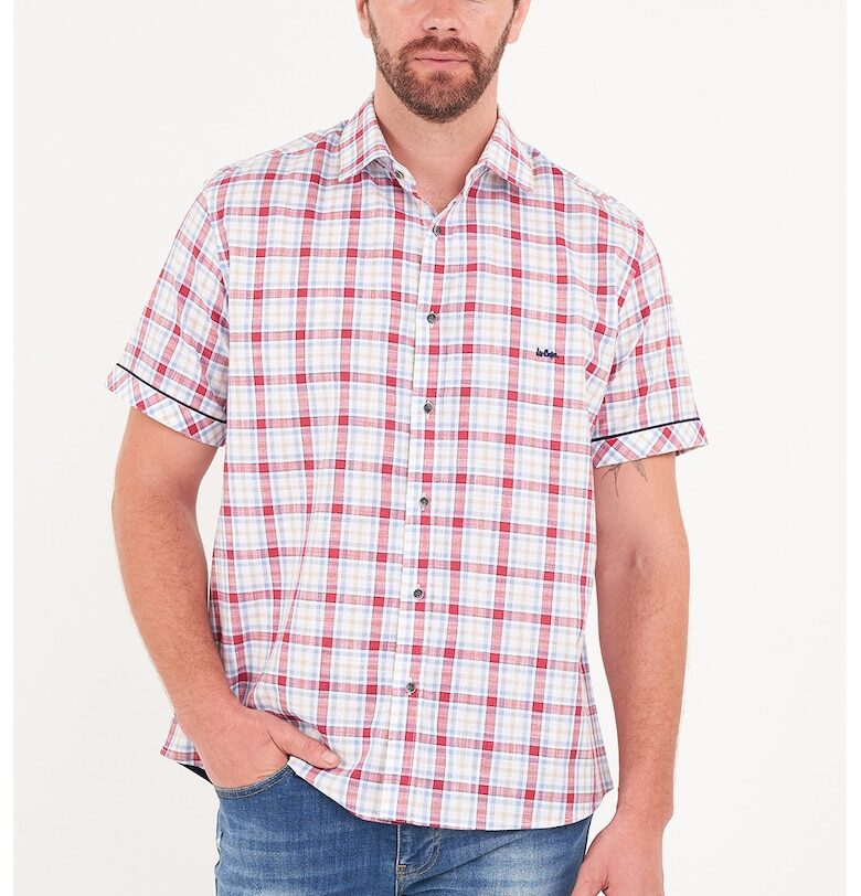 Карирана риза с къси ръкави Lee Cooper