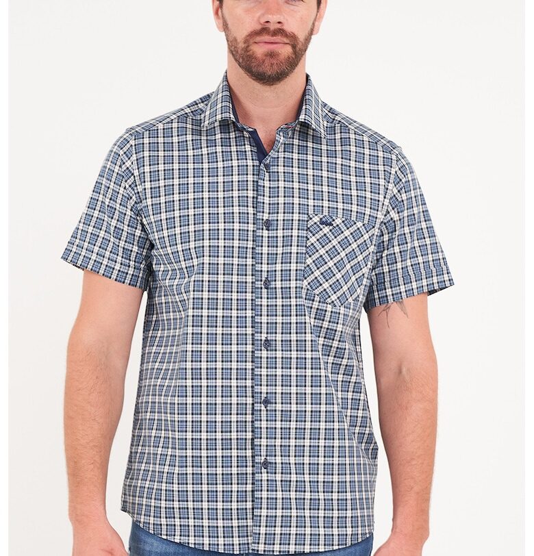 Карирана риза с къси ръкави Lee Cooper