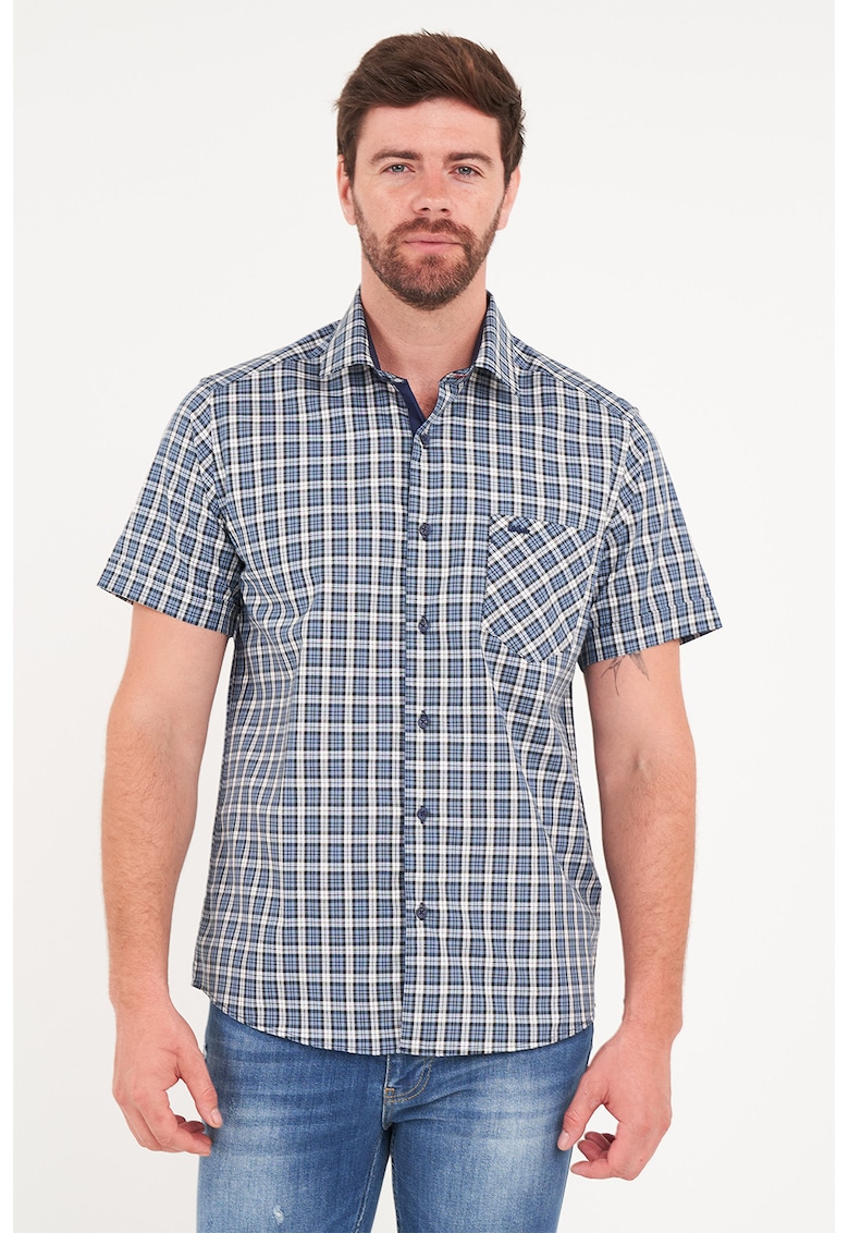 Карирана риза с къси ръкави Lee Cooper