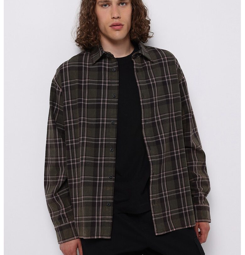 Карирана риза с остра яка COLINS