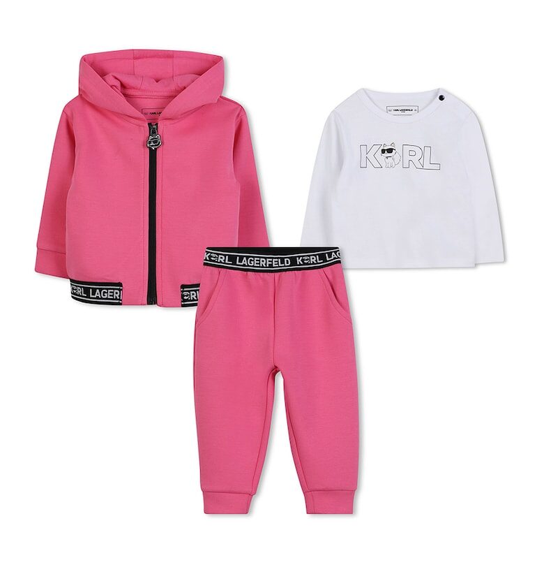 Комплект с лого - 3 части KARL LAGERFELD KIDS