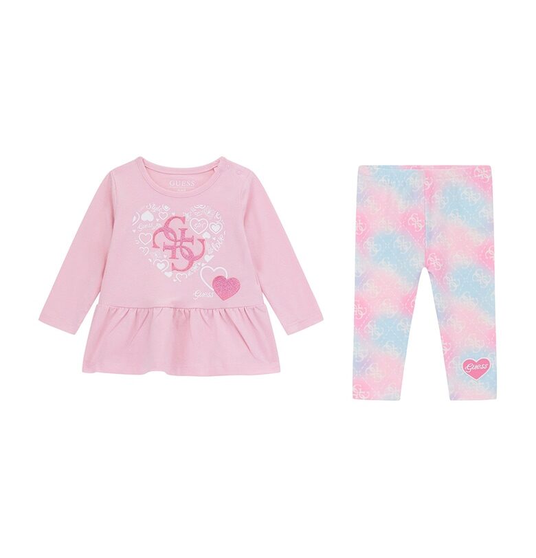Комплект с памук - 2 части GUESS KIDS