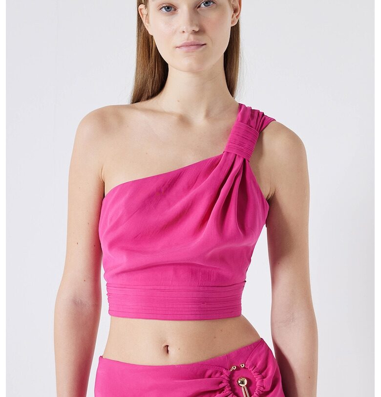 Къс асиметричен топ с модал Ipekyol