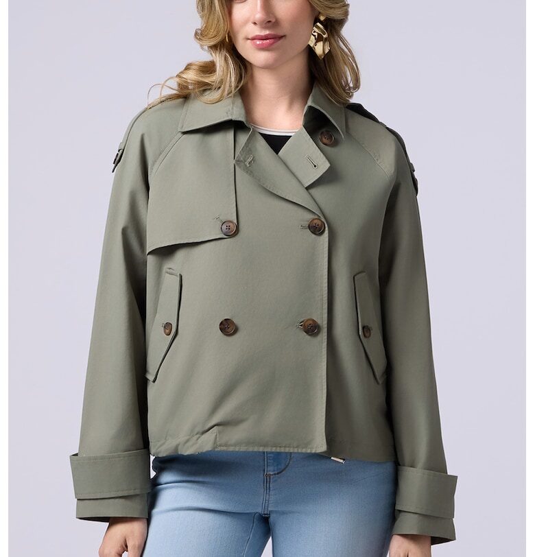 Къс двуреден тренч Oltre