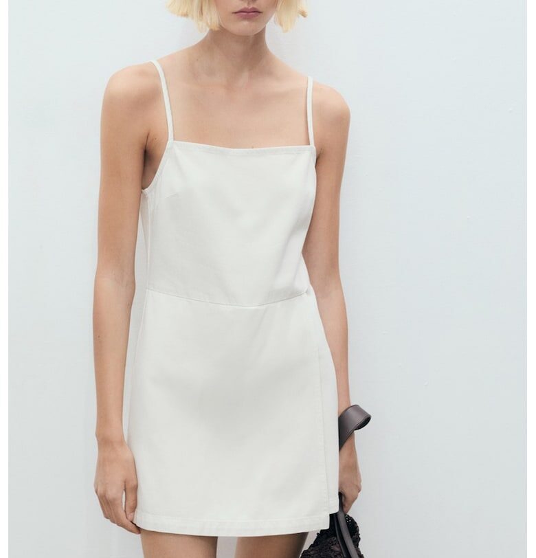 Къс дънков гащеризон Mango