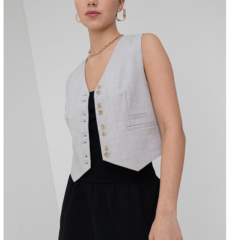 Къс елек Cassidy с копчета Vero Moda