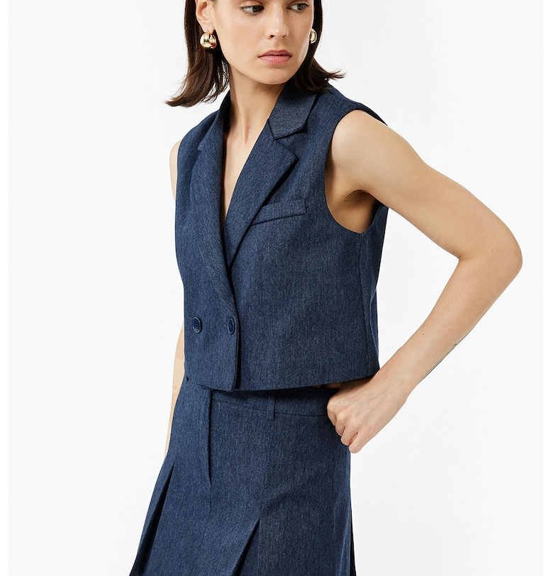 Къс елек от деним KOTON