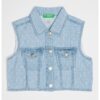 Къс елек от деним United Colors of Benetton