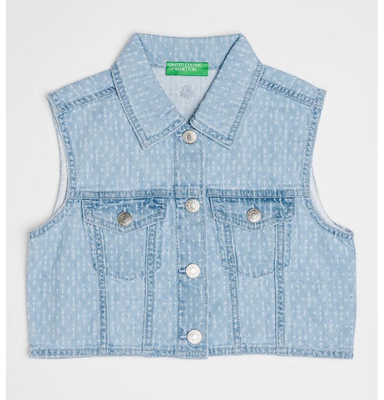 Къс елек от деним United Colors of Benetton