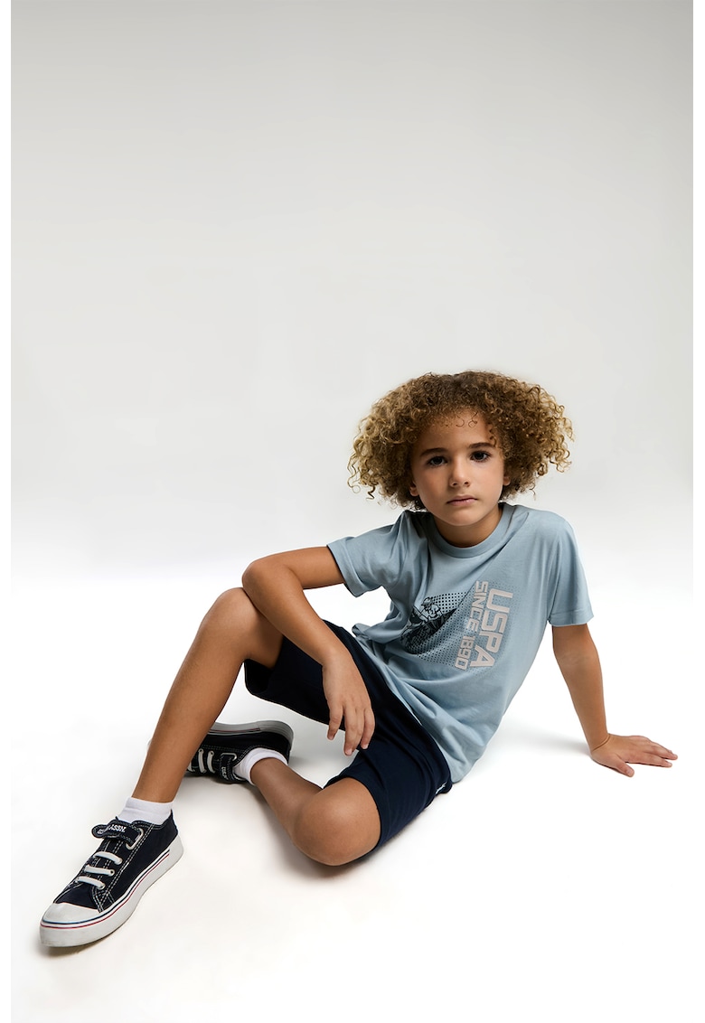 Къс памучен спортен екип с лого US Polo Assn