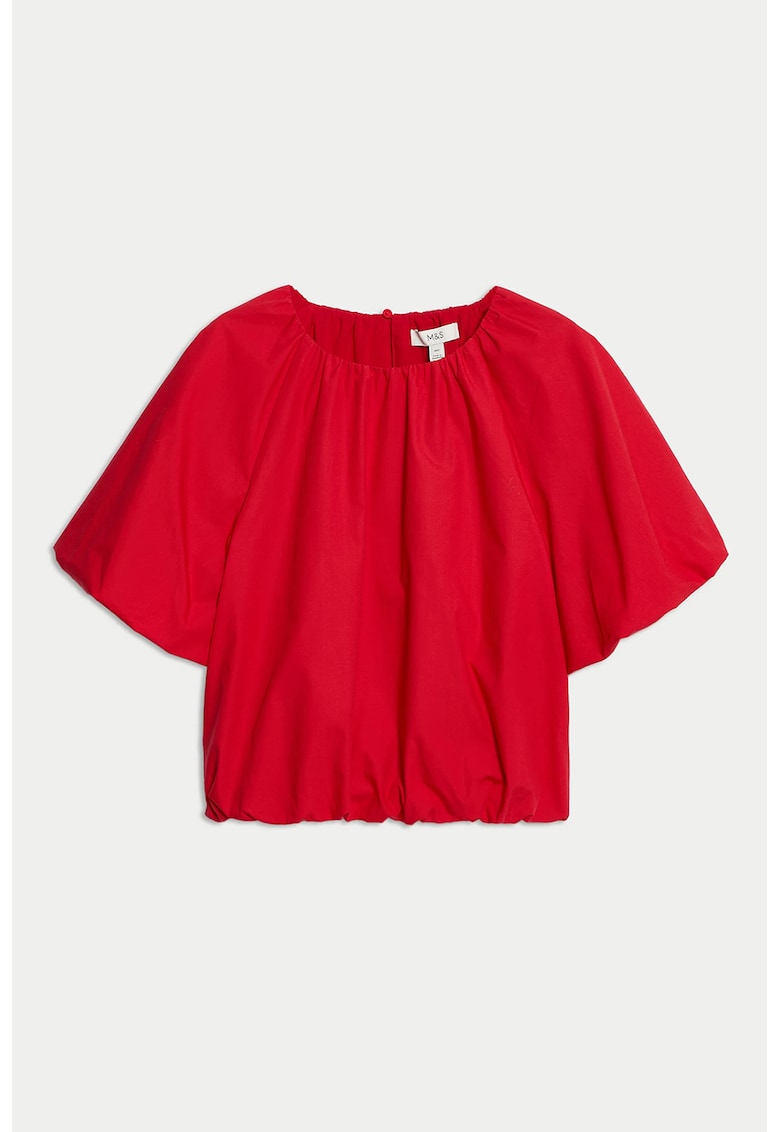 Къс памучен топ Marks Spencer