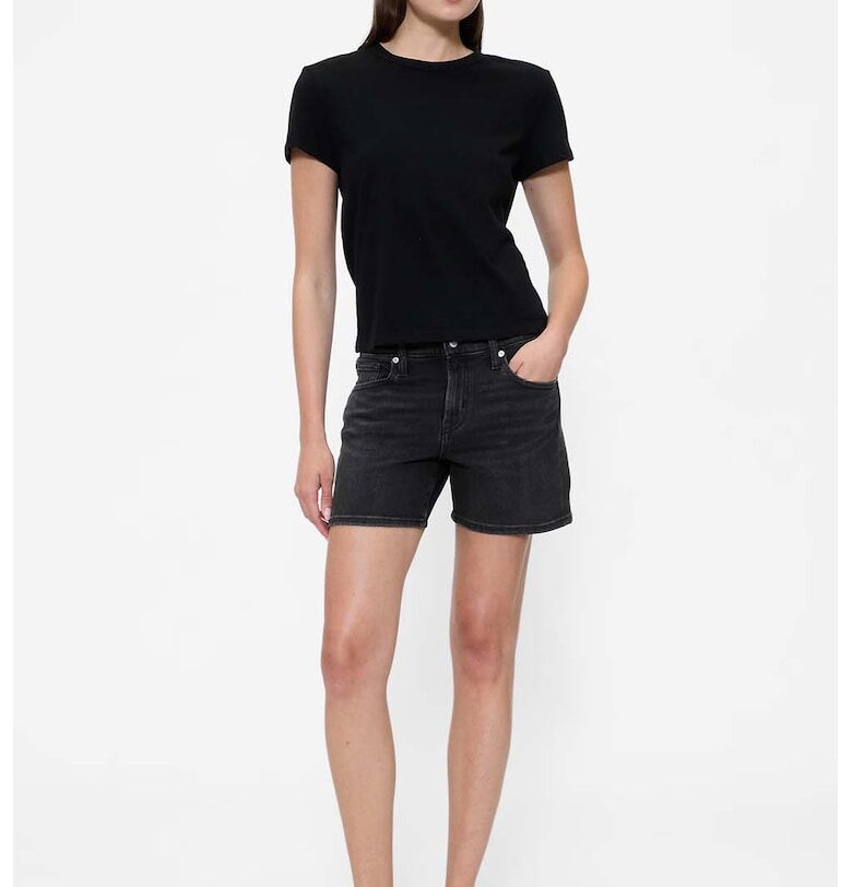 Къс панталон от деним с висока талия GAP