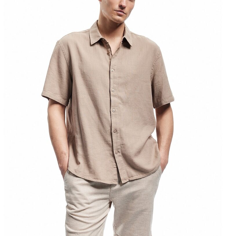 Къс панталон от памук и лен KOTON