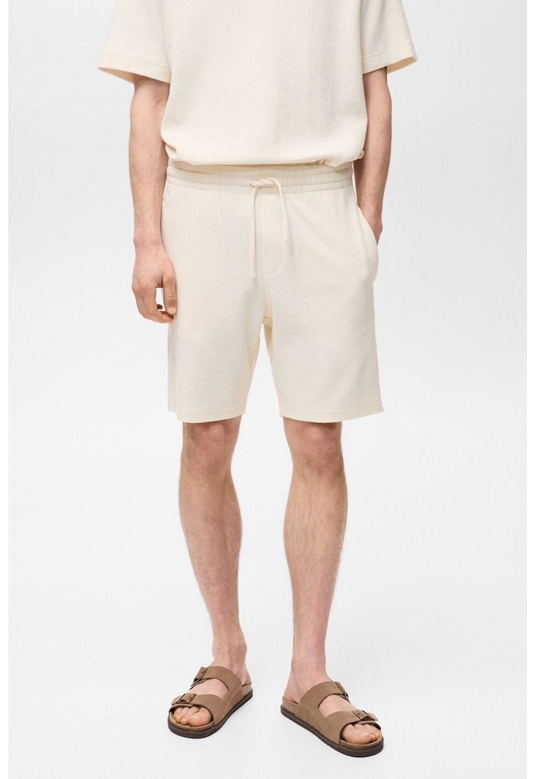 Къс панталон с връзка Mango