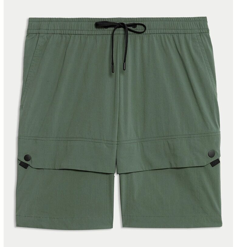 Къс панталон с връзка и джобове Marks  Spencer