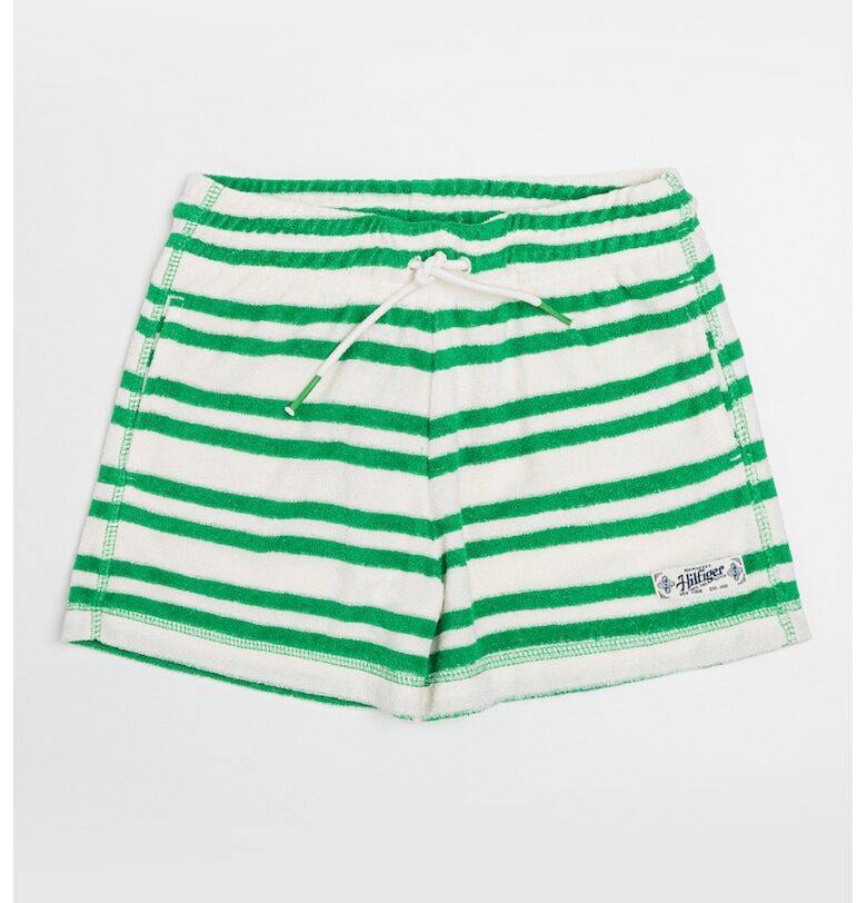 Къс раиран панталон с връзка Tommy Hilfiger