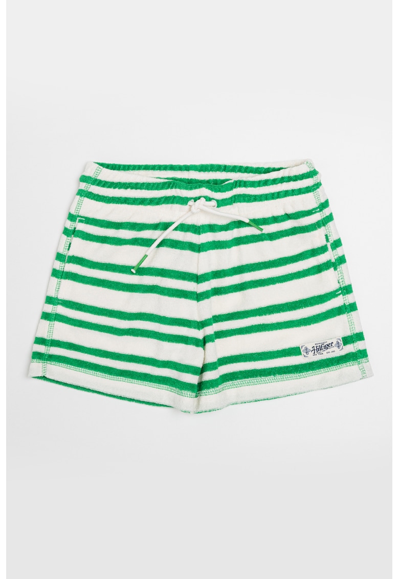 Къс раиран панталон с връзка Tommy Hilfiger