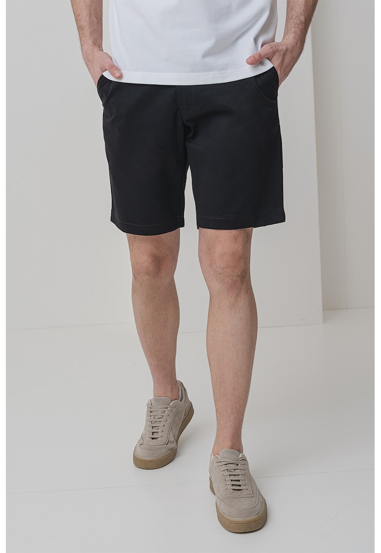 Къс слим панталон с памук CALVIN KLEIN