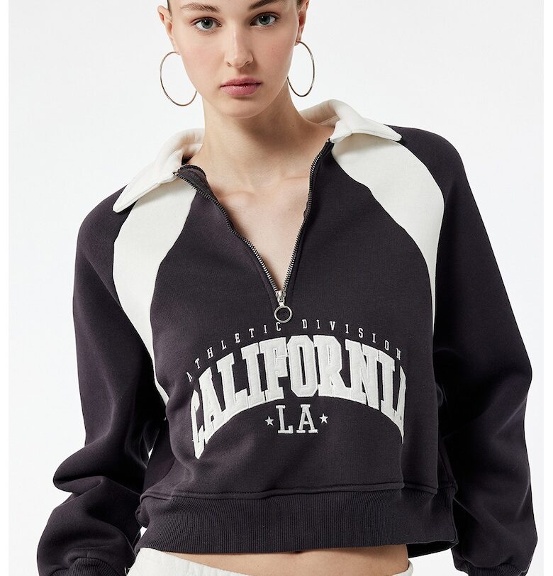 Къс суитшърт с къс цип KOTON