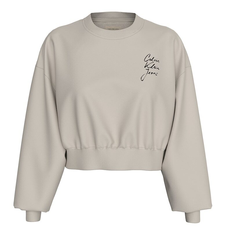 Къс суитшърт с лого CALVIN KLEIN JEANS