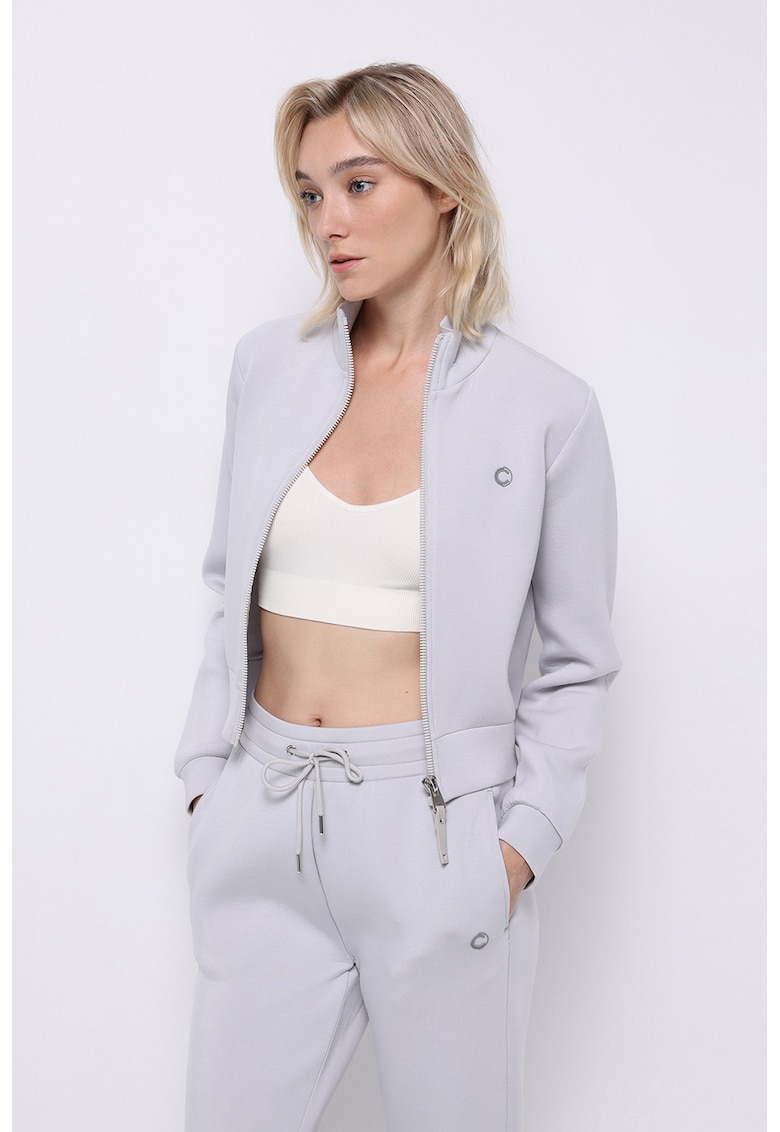 Къс суитшърт с цип COLINS