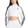 Къс суитшърт с цип и райе на ръкавите adidas Originals