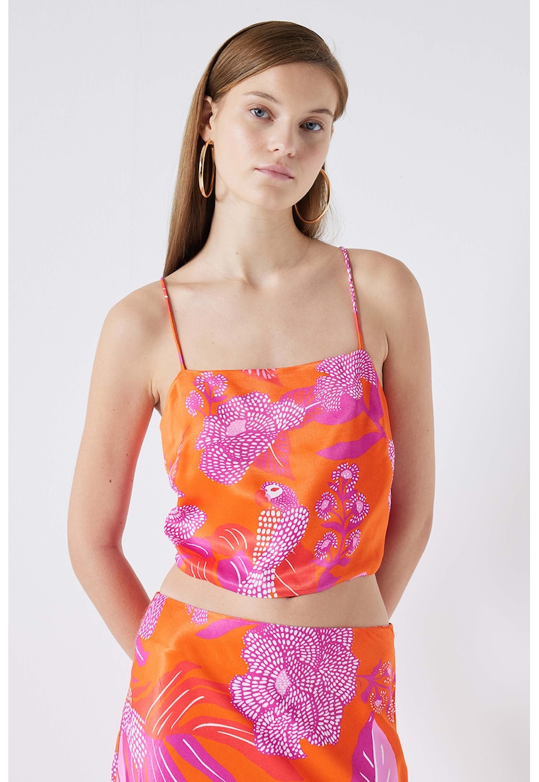 Къс топ с графична шарка Ipekyol