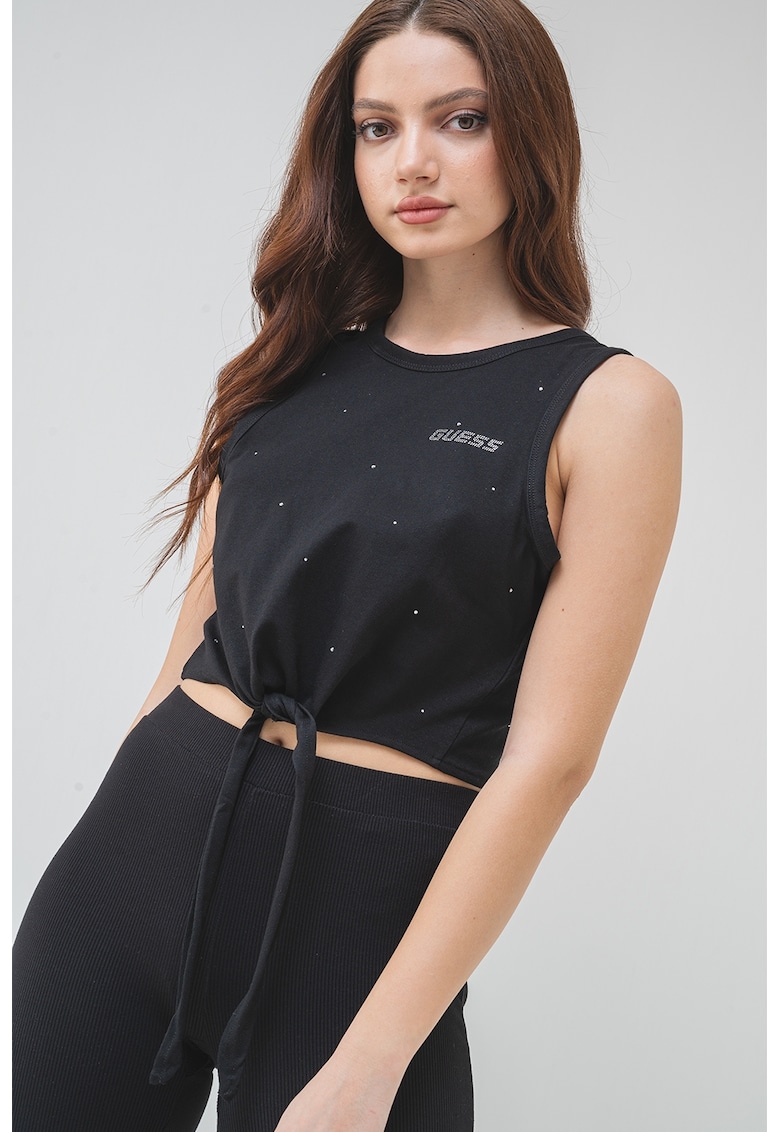 Къс топ с лого GUESS