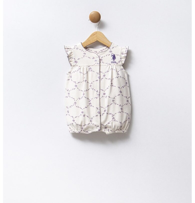 Къс флорален гащеризон US Polo Assn