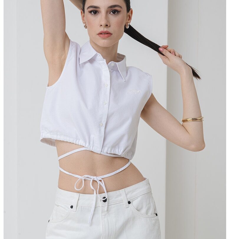 Къса блуза без ръкави HUGO