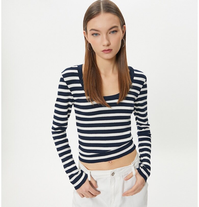 Къса блуза на райе KOTON