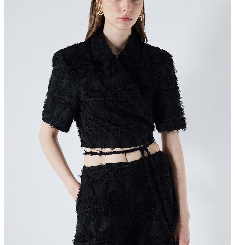 Къса блуза с връзки Ipekyol