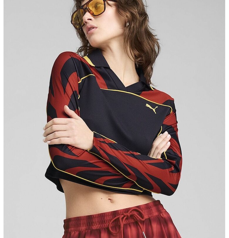 Къса блуза с контрасти Puma