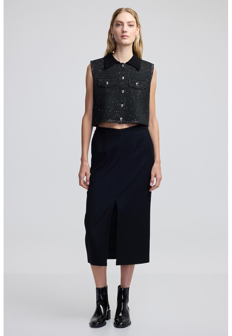 Къса блуза с лурекс Ipekyol