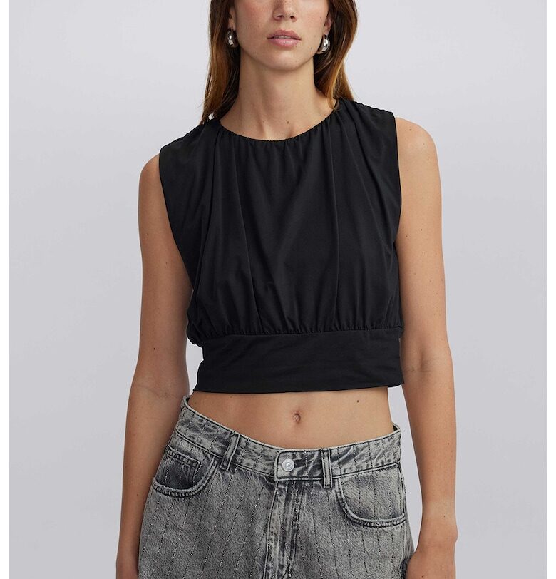 Къса блуза с овално деколте Ipekyol